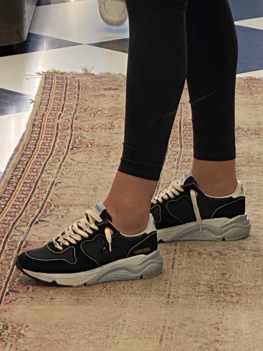 Golden Goose Running Sole Sneaker (Black, Size 41) - Picture 2 of 14